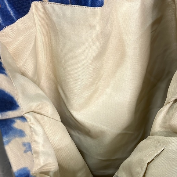 Lu & Elle Purse Bag Tote Tie Dye Tassel Blue Beach Boho Travel Island Laguna - Picture 5 of 10